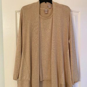 Chico's Cardigan Sweater and tank top sweater